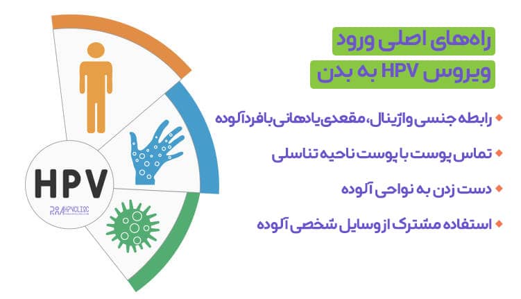 راه های ورود ویروس HPV به بدن