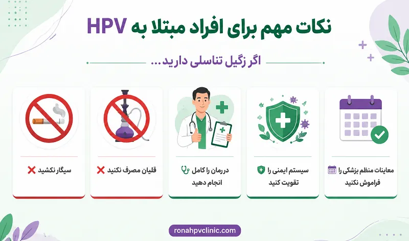نکات مهم برای تاثیر قلیان بر زگیل تناسلی