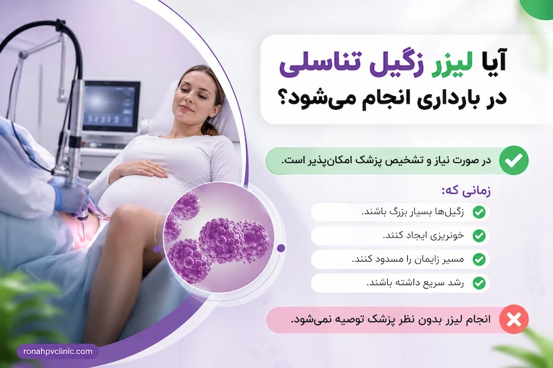 بایدها و نبایدهای لیزر زگیل تناسلی در بارداری