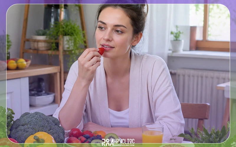 مصرف سبزی و میوه پس از لیزر زگیل تناسلی