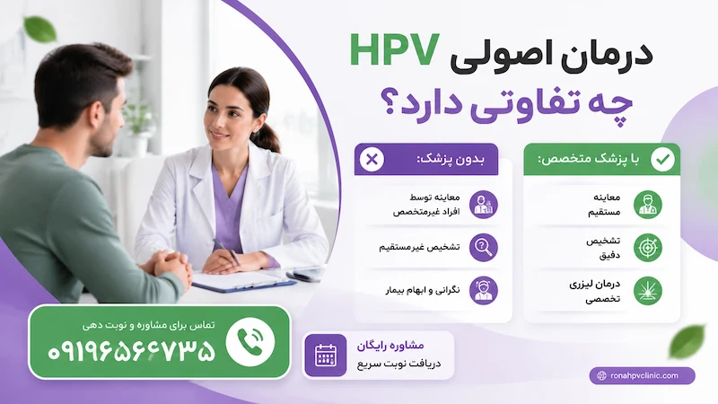 درمان HPV بدون اپراتور و دستیار
