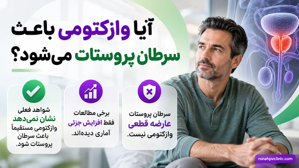 آیا وازکتومی باعث سرطان پروستات می شود؟